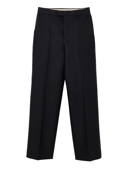 Gucci Pantalone Sartoriale Nero in Tessuto Tecnico da donna