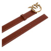 Pinko cinture donna pinko - love berry h3 belt vitello - marrone da donna