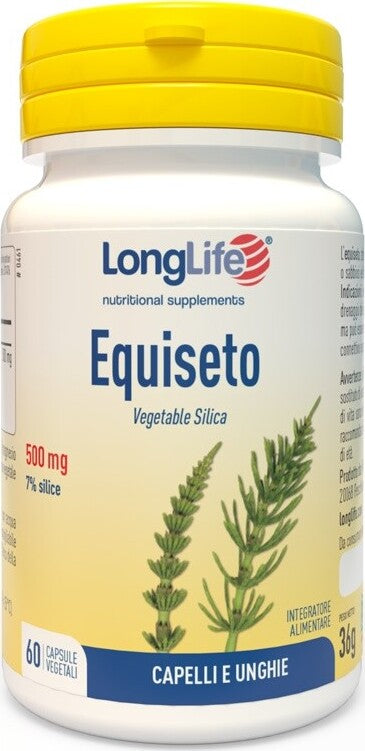 EQUISETO-7%-500-Mg-integratore-alimentare-60-capsule-Long-Life