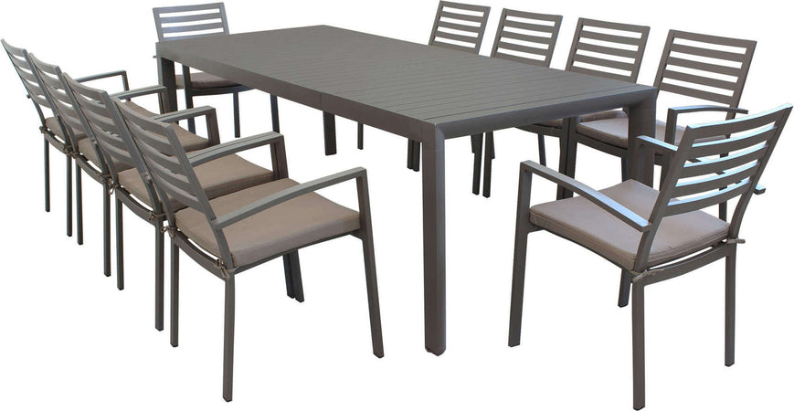 EQUITATUS---set-tavolo-in-alluminio-cm-180/240x100x75-h-con-10-sedute-Taupe-Milani-Home