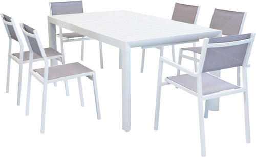 EQUITATUS---set-tavolo-in-alluminio-cm-180/240x100x75-h-con-6-sedute-Bianco-Milani-Home