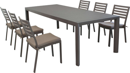 EQUITATUS---set-tavolo-in-alluminio-cm-180/240x100x75-h-con-6-sedute-Taupe-Milani-Home