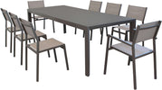EQUITATUS---set-tavolo-in-alluminio-cm-180/240x100x75-h-con-8-sedute-Taupe-Milani-Home