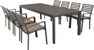 EQUITATUS---set-tavolo-in-alluminio-cm-180/240x100x75-h-con-8-sedute-Taupe-Milani-Home