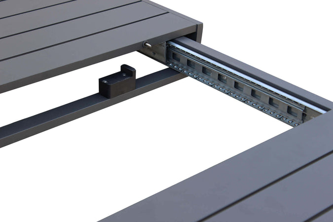 EQUITATUS---tavolo-da-giardino-allungabile-in-alluminio-160/240x100-Antracite-Milani-Home