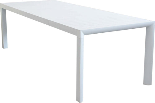 EQUITATUS---tavolo-da-giardino-allungabile-in-alluminio-160/240x100-Bianco-Milani-Home