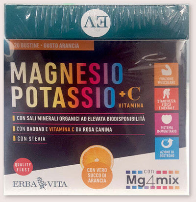 Erbavita- Magnesio Potassio + Vitamina C 20 Bustine