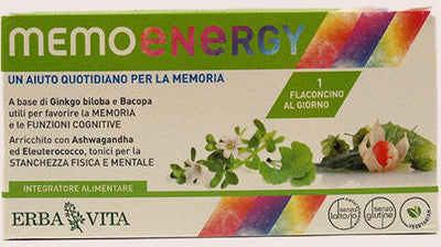 Erbavita- Memo Energy Integratore Alimentare 10 Flaconi