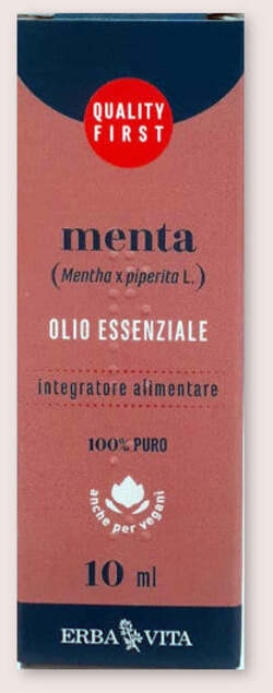 Erbavita- Menta - Olio Essenziale Per Favorire La Funzionalità Digestiva 10 Ml