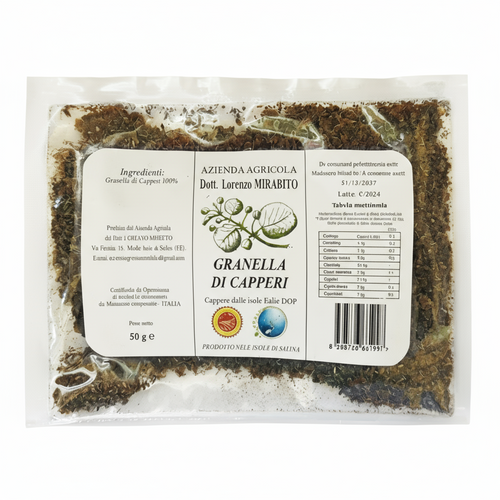 Granella di capperi dop delle isole eolie - 3 buste da 50g cadauna