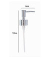 Erogatore Dosa Sapone Liquido Dispenser Pompa Ricambio Argento Universale 79817