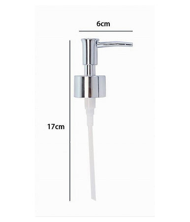 Erogatore Dosa Sapone Liquido Dispenser Pompa Ricambio Argento Universale 79817
