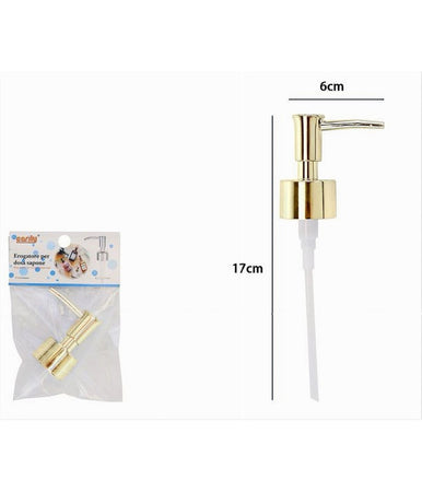 Erogatore Per Dosa Sapone Liquido Dispenser Pompa Ricambio Oro Universale 79818