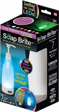 Erogatore Sapone Bottiglia Mani Soap Brite Sensore Dispenser Notturna Led Luce Dispenser Sapone Trade Shop italia - Napoli, Commerciovirtuoso.it