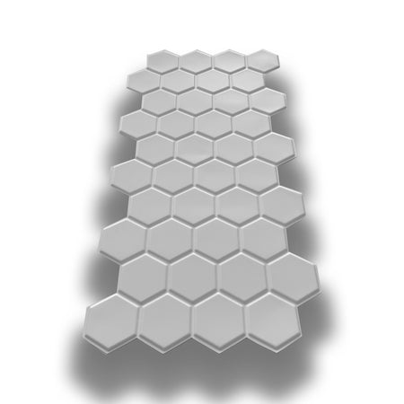 pacchi da 10 o 20 Pannelli 3D Rivestimento a parete in PVC effetto CERAMICHE ESAGONALI 96x48cm Realistici, isolanti - Eternal Parquet
