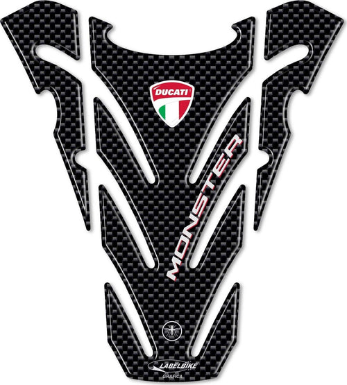 ESCLUSIVO-PARASERBATOIO-ADESIVI-RESINATI-3D-CARBONIO-per-MOTO-DUCATI-MONSTER-696