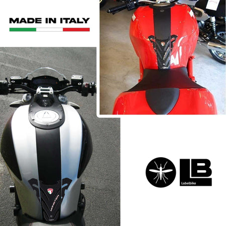 ESCLUSIVO-PARASERBATOIO-ADESIVI-RESINATI-3D-CARBONIO-per-MOTO-DUCATI-MONSTER-696