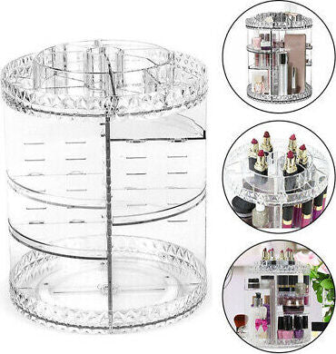 ESPOSITORE-ORGANIZZATORE-ORGANIZER-COSMETICI-TRUCCO-PORTA-TRUCCHI-GIREVOLE-360°
