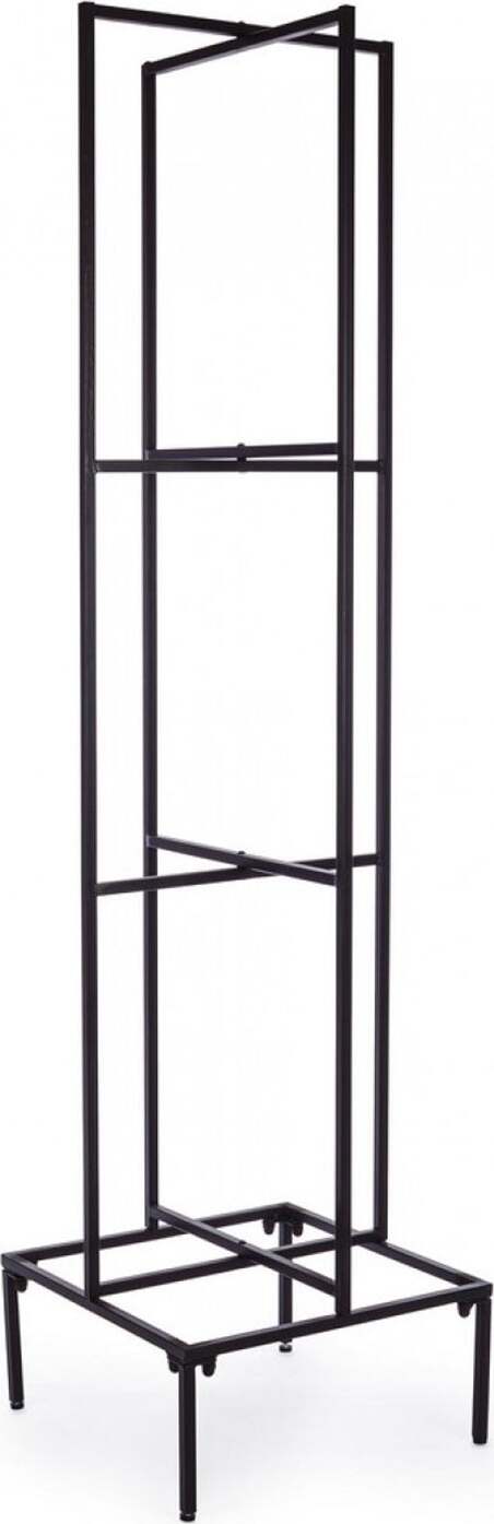 Espositore-porta-cuscini-con-ripiani-in-acciaio-colore-nero-h-187-cm