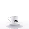 Set 6 Tazze Caffè c/piattino Graffiti MIX By Weissestal 2504S58