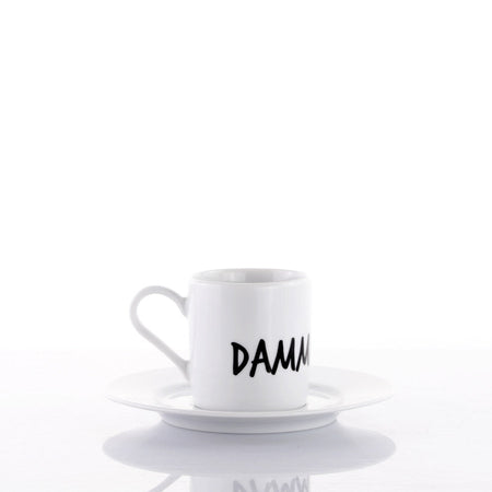 Set 6 Tazze Caffè c/piattino Graffiti MIX By Weissestal 2504S58