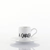 Set 6 Tazze Caffè c/piattino Graffiti MIX By Weissestal 2504S58