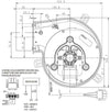 Estrattore 50W Pl21, Flangia Diam 80Mm Integrata, Pre Fino A 300Pa, Port Fino A 140M3/H, Per Stufe a Pellet 14706001
