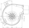 Estrattore 50W Pl21, Flangia Diam 80Mm Integrata, Pre Fino A 300Pa, Port Fino A 140M3/H, Per Stufe a Pellet 14706001