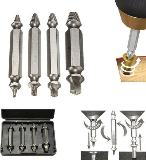 Estrattore-A-Vite-Punta-Conica-Rimozione-Bulloni-Spezzati-Punte-Kit-4-Estrattori-Tools