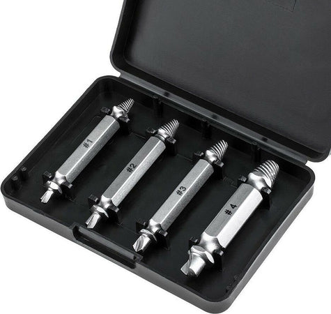 Estrattore-A-Vite-Punta-Conica-Rimozione-Bulloni-Spezzati-Punte-Kit-4-Estrattori-Tools
