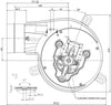 Estrattore, aspiratore fumi EBM G2E152/0020-3030LH-609 Karmek one14706009