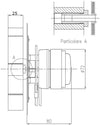 Estrattore Fandis Vfc2g23 Con Ventola H. 25Mm 23/27W Per Stufe Edilkamin Modello Soleil Karnek Ravelli Puros 14706007