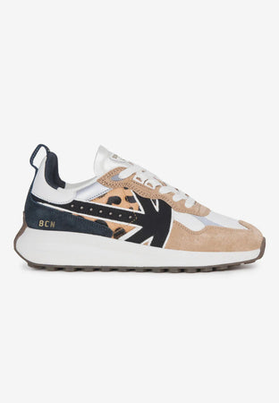 KAOTIKO Sneakers DETROIT GLAM LEOPARD da donna