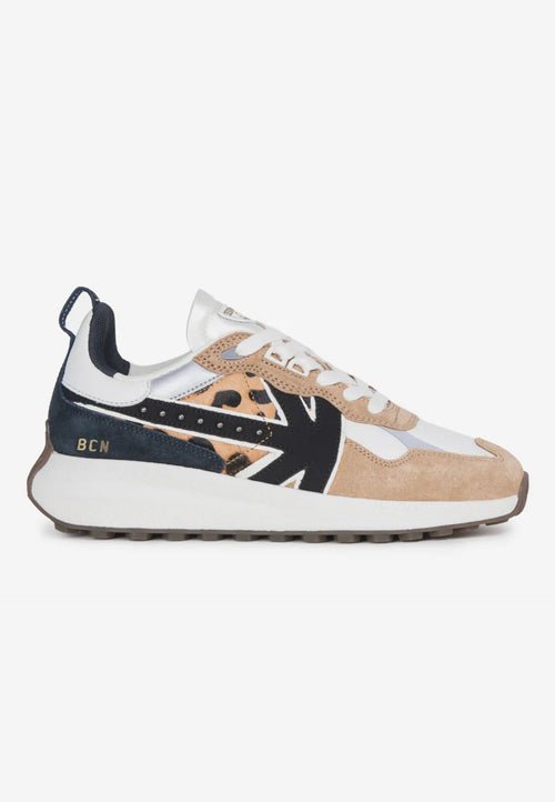 KAOTIKO Sneakers DETROIT GLAM LEOPARD da donna