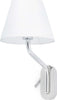 ETERNA Lampada da parete con lettore destra chrome/bianca Illuminazione/Illuminazione per interni/Illuminazioni per pareti/Applique Led Mall Home - Napoli, Commerciovirtuoso.it