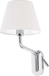 ETERNA Lampada da parete con lettore sinistra chrome/bianca Illuminazione/Illuminazione per interni/Illuminazioni per pareti/Applique Led Mall Home - Napoli, Commerciovirtuoso.it
