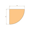 Basolino in POLIMERI EqualWood HI-TEC 19x19x2000mm Allumino, bianco e altre essenze - Eternal Parquet