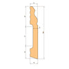 76ML bancale di Battiscopa DUCALE in POLIMERI EqualWood HI-TEC 100x14x2000mm - BIANCO - Eternal Parquet