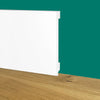84ml bancale di Battiscopa Zoccolino BIANCO Squadrato passacavo 150x15x2000mm in POLIMERI - Polistrutturato - Eternal Parquet