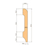 Battiscopa BC Lucido MARMO CARRARA 85x14x2000mm in POLIMERI - Polistrutturato - Eternal Parquet