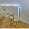 Battiscopa BC Lucido MARMO CARRARA 85x14x2000mm in POLIMERI - Polistrutturato - Eternal Parquet