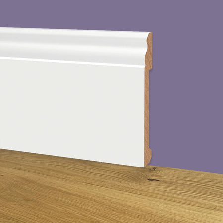 Battiscopa DUCALE in POLIMERI EqualWood HI-TEC 120x15x2000mm - BIANCO - Eternal Parquet