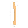 Battiscopa DUCALE in POLIMERI EqualWood HI-TEC 120x15x2000mm - BIANCO - Eternal Parquet