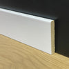 BATTISCOPA Zoccolatura Squadrato laccato bianco in legno MASSELLO 70X10 (prezzo al ML) - Eternal Parquet