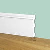 Battiscopa Zoccolino BIANCO mod. ETNICO 80x13x2000mm in POLIMERI - Polistrutturato