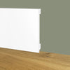 Battiscopa Zoccolino BIANCO Squadrato passacavo 100x15x2000mm in POLIMERI - Polistrutturato - Eternal Parquet