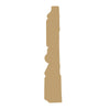 BATTISCOPA ZOCCOLINO COLONIALE in FIBRA DI LEGNO COMPATTA 112X18 BIANCO - Eternal Parquet