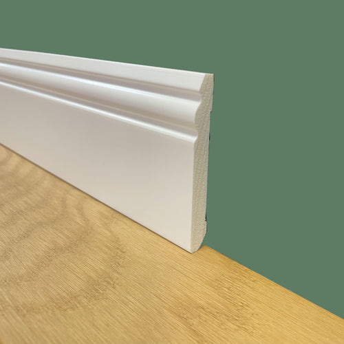 Battiscopa Zoccolino Ducale in Duropolimero Polistrutturato Bianco 80x10 **BEST PRICE** - Eternal Parquet