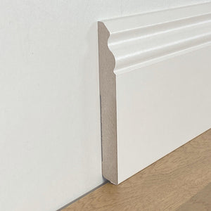 BATTISCOPA ZOCCOLINO DUCALE in FIBRA DI LEGNO COMPATTA 120X15 BIANCO Eternal Parquet