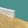 BATTISCOPA ZOCCOLINO SQUADRATO BASSO in FIBRA DI LEGNO 40X15 BIANCO Eternal Parquet